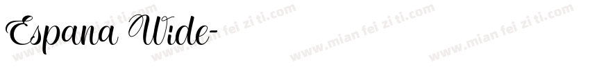 Espana Wide字体转换